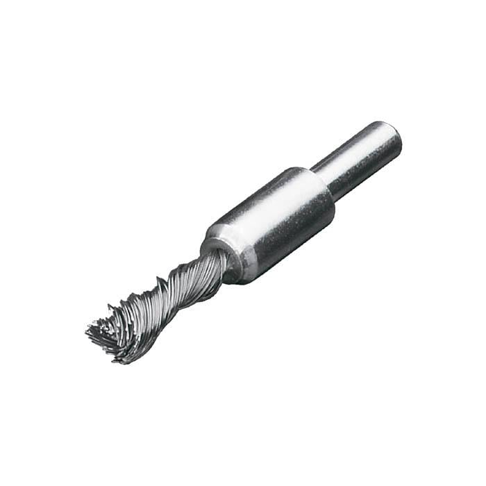 Щетка концевая Lessmann 10х25 мм хвостовик 6 мм высокопрочная стальная проволока 0,35 мм 4500 об/мин 451278 (13732)