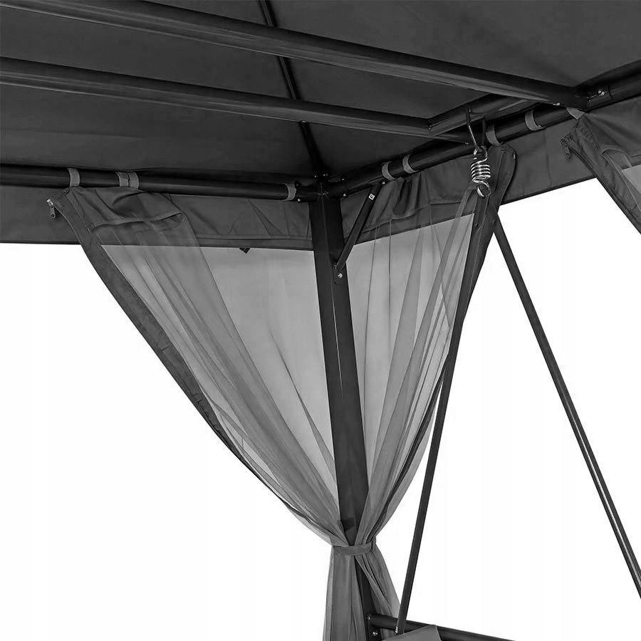 Садова гойдалка з павільйоном Just Garden Panama Сірий (2693494079) - фото 2 Садова гойдалка з павільйоном Just Garden Panama Сірий (2693494079) - фото 2