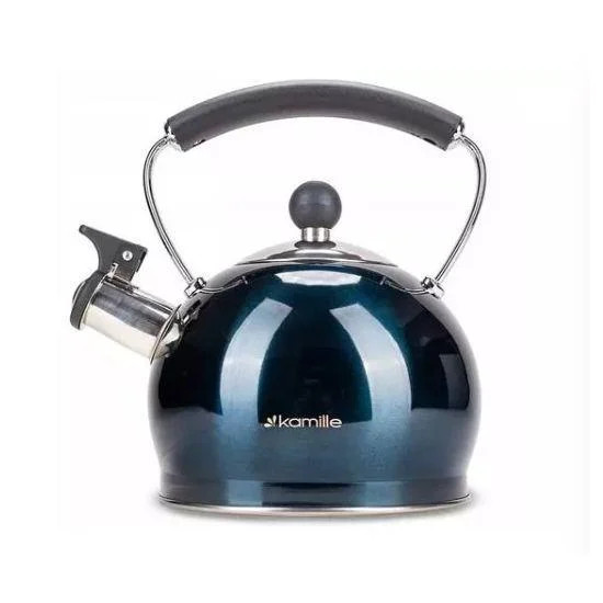 Чайник із свистком Kamille КМ-0872 2 л Чорний (8-6-4947400)