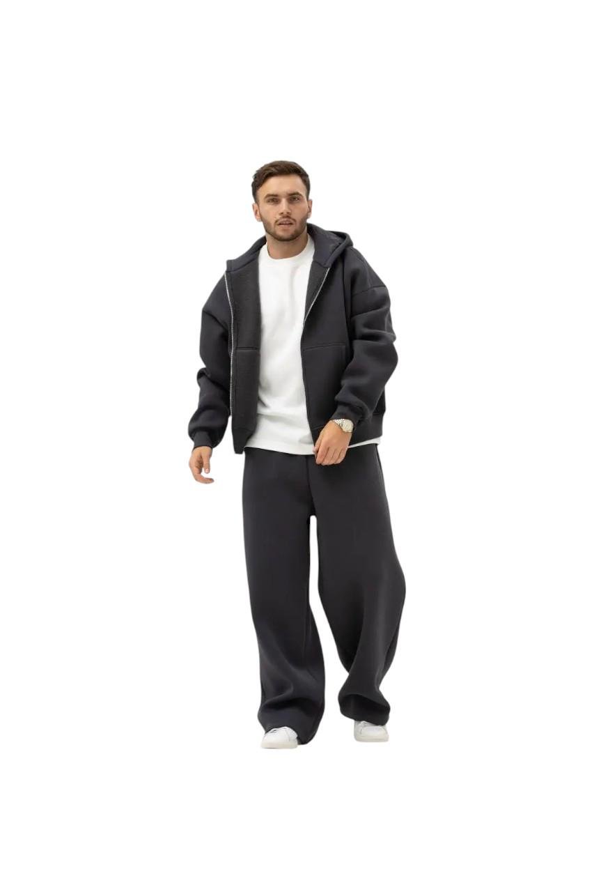 Спортивный костюм мужской Украина на флисе р. 52/XL Графитовый (OBR-5291G-XL)