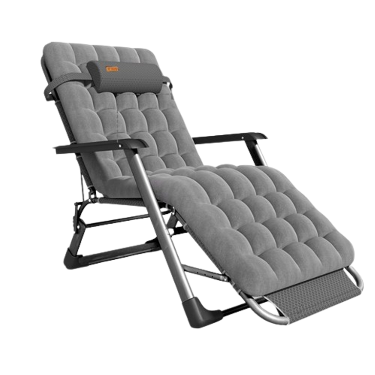 Шезлонг садовий WCG S-03 із подушкою (19352034)