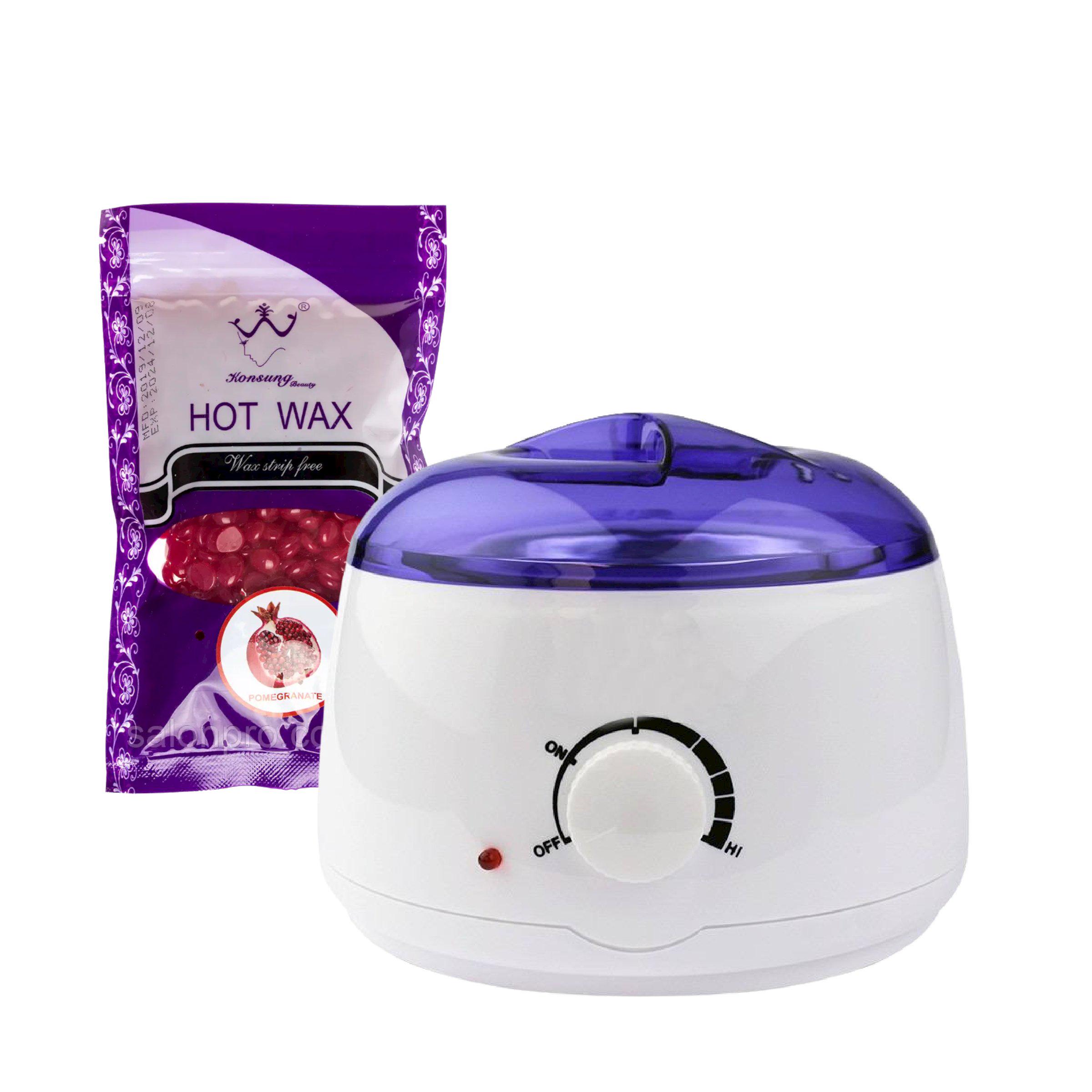 Воскоплав банковий з терморегулятором та воском Hot Wax 100 г