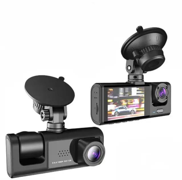 Видеорегистратор на 3 камеры с ночной съемкой и G-сенсором 200mAh 2" microSD Black Box Full HD 1080 105×44×30 мм Видеорегистратор на 3 камеры с ночной съемкой и G-сенсором 200mAh 2" microSD Black Box Full HD 1080 105×44×30 мм