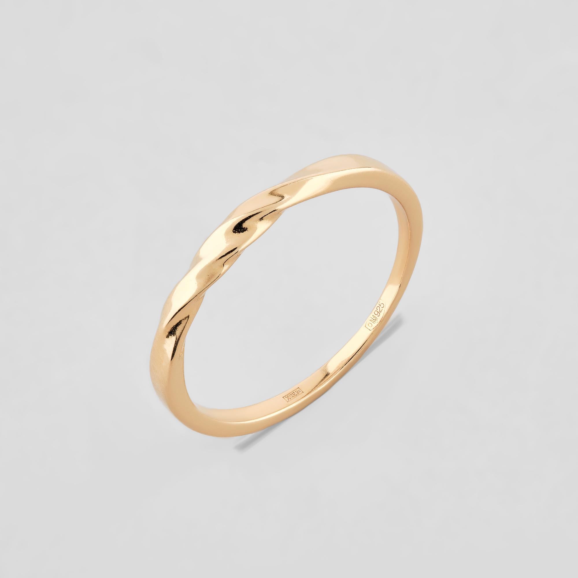 Серебряное кольцо Minimal Идеальная геометрия р. 16 (10433п-16)