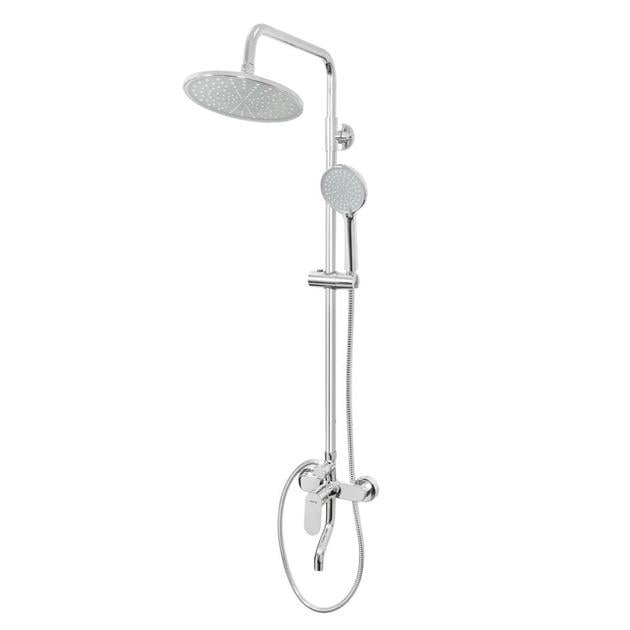 Душова система з виливом для ванни Venta BF625KC латунь з тропічним душем (87996)