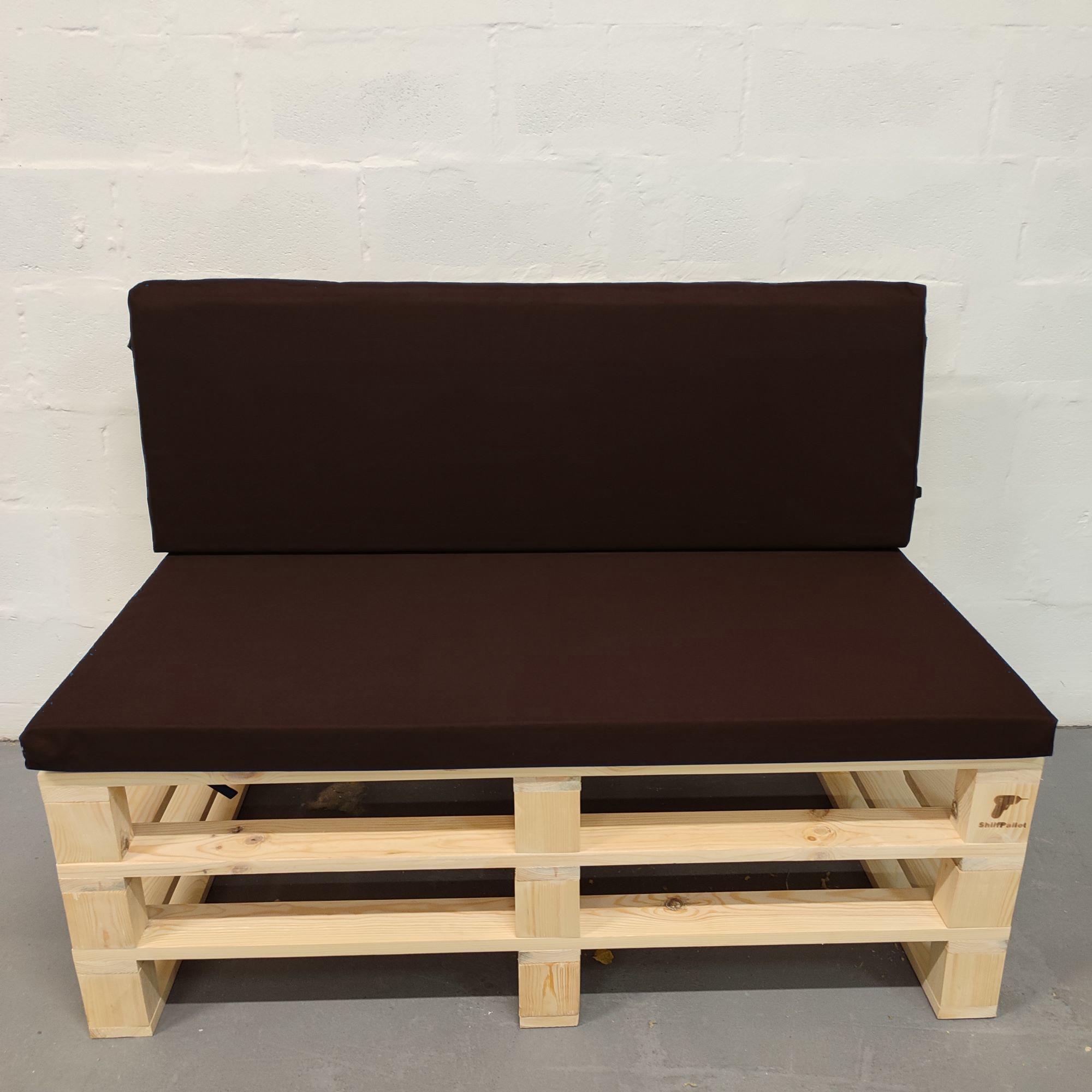 Комплект водоотталкивающих подушек для паллет-дивана eGarden оксфорд 120x60x5/120x40x5 см Коричневый (5696) - фото 2 Комплект водоотталкивающих подушек для паллет-дивана eGarden оксфорд 120x60x5/120x40x5 см Коричневый (5696) - фото 2