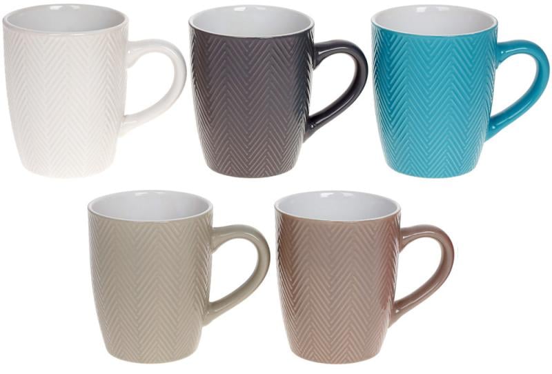 Набір керамічних чашок Мадрид 5 шт. 360 мл