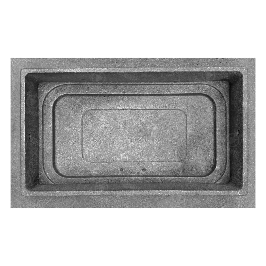 Двері піддувальні Булат Модерн чавунна незабарвлена ​​265х165 мм Сірий - фото 4