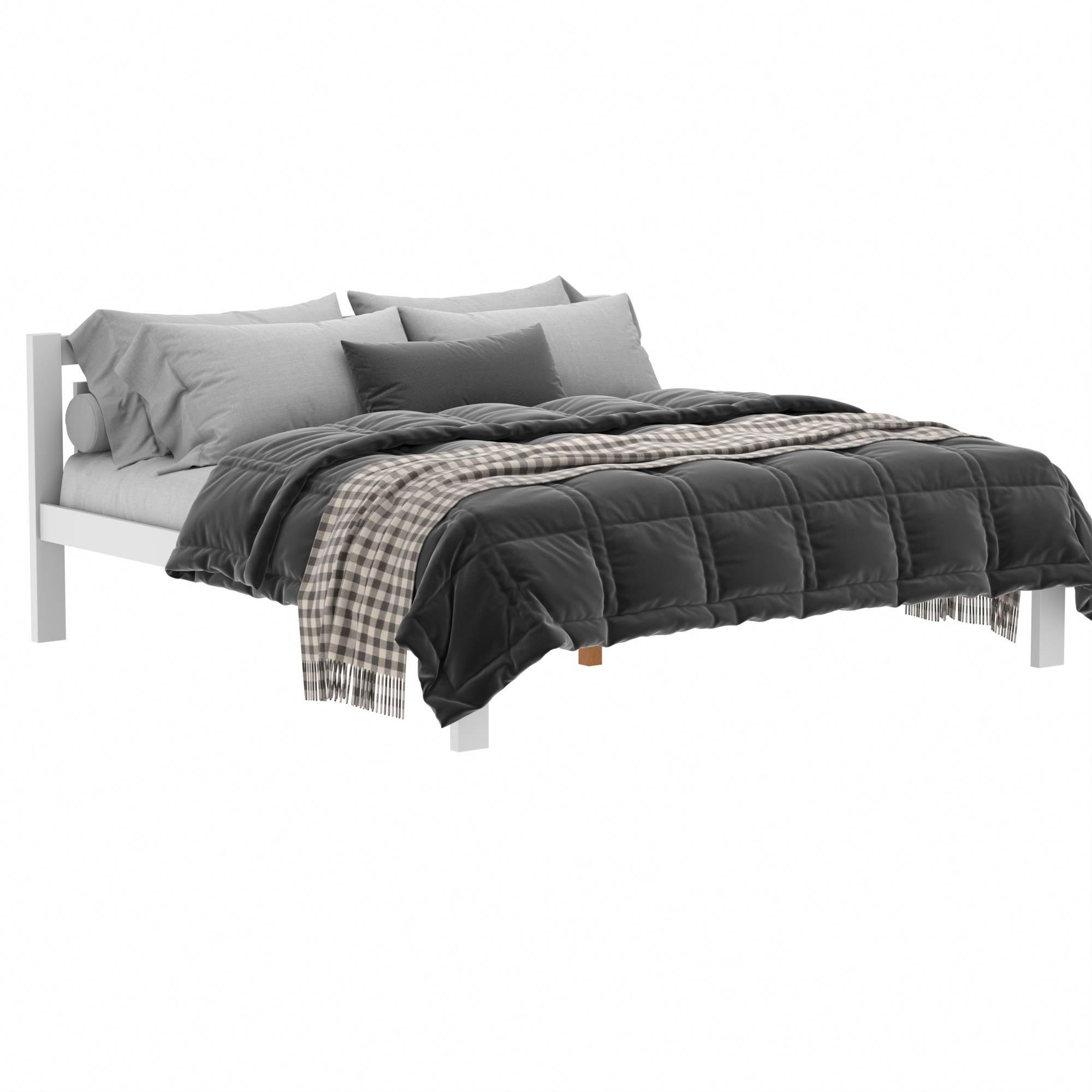 Кровать дерево Гонконг двуспальная 180х200 Белый (569571) Кровать дерево Гонконг двуспальная 180х200 Белый (569571)