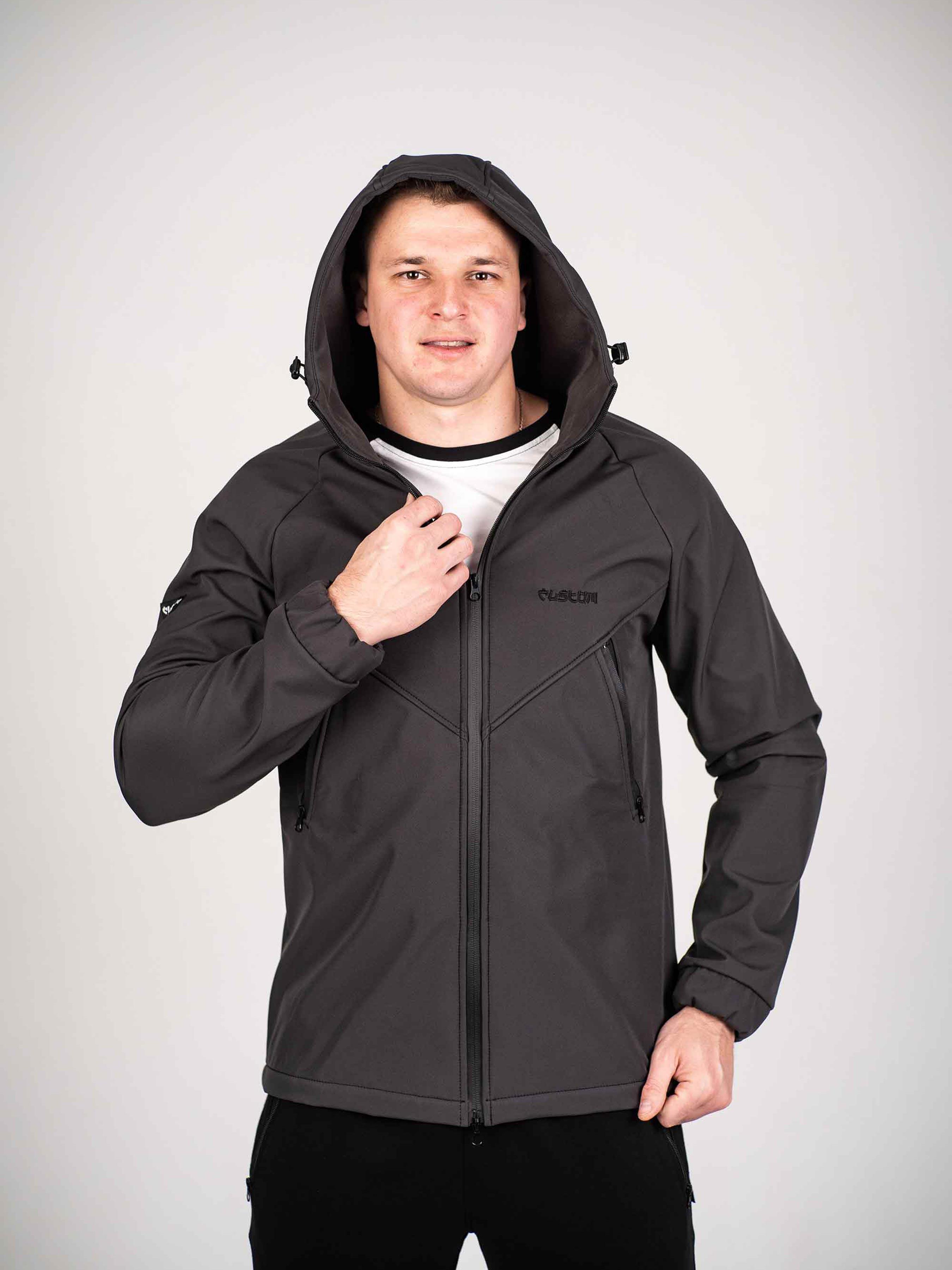 Куртка мужская Custom Wear Protection Soft Shell Dark XL Графитовый (2571353) - фото 3