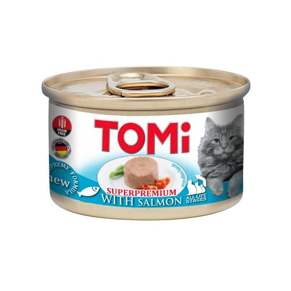 Консервы для котов мусс TOMi Superpremium Salmon лосось 85 г (201015)