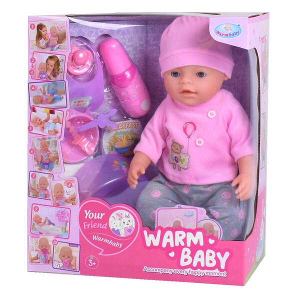 Пупс Warm Baby 40 см функциональный с горшком и аксессуарами (52135) Пупс Warm Baby 40 см функциональный с горшком и аксессуарами (52135)