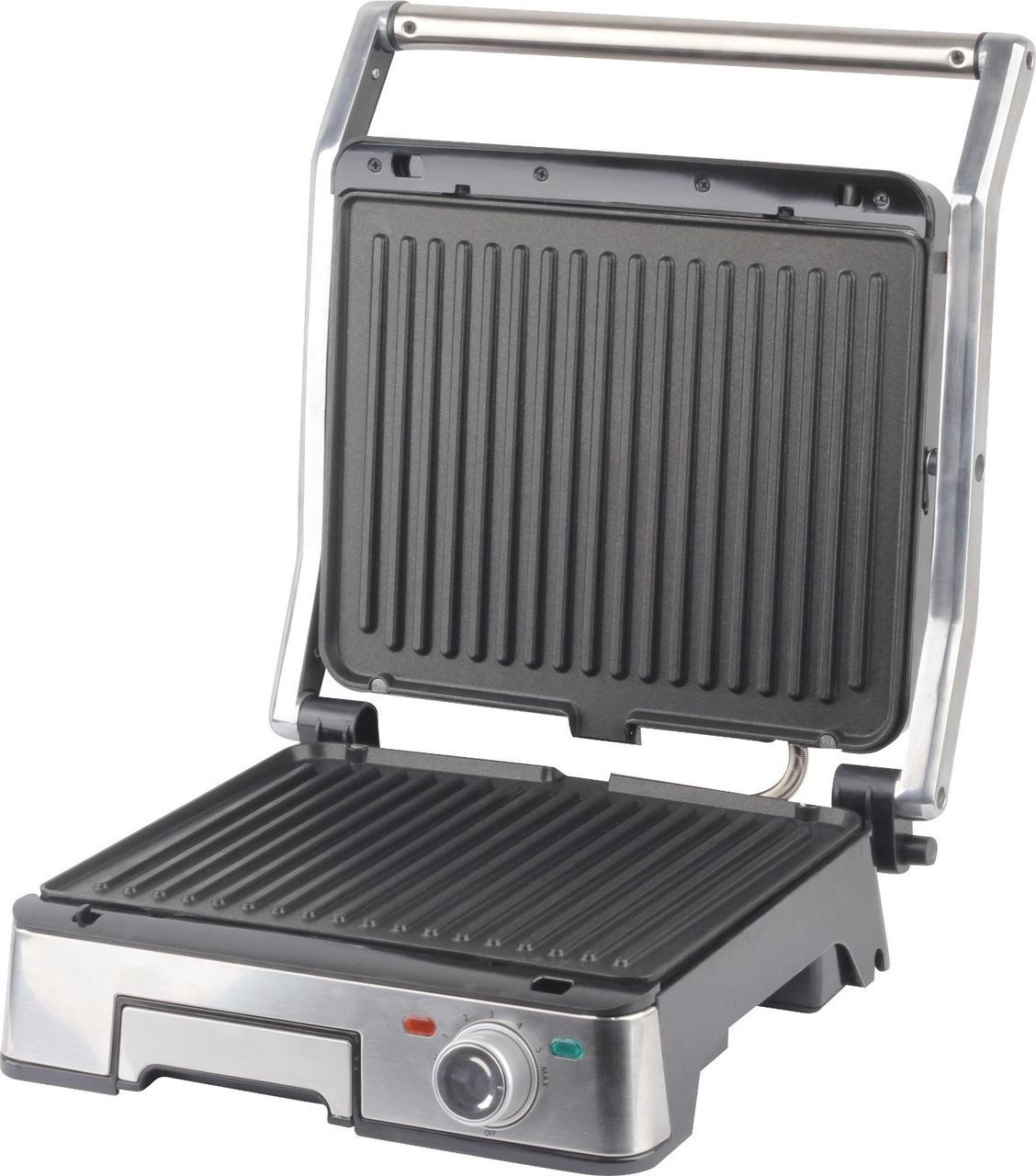 Гриль електричний подвійний iHunt Bro Dual Grill нержавіюча сталь XXL 2200 Вт 29х23 см 180°