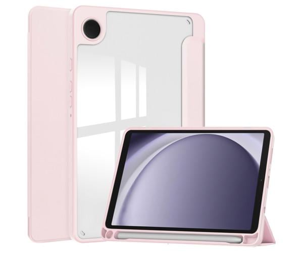 Чехол-книжка Glass Magnet Flip Cover для Samsung Galaxy Tab A9 Розовый