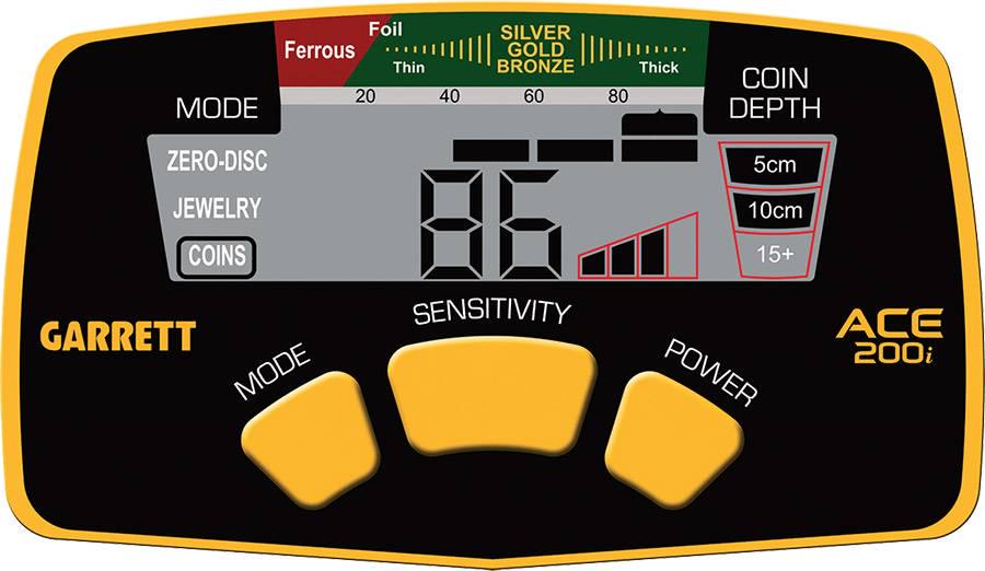 Грунтовый металлоискатель Garrett ACE 200i VLF для начинающих с катушкой ACE PROformance 6,5"x9" - фото 3