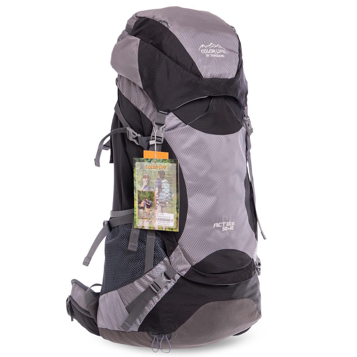 Туристический рюкзак Color Life 174 каркасный нижний вход 60 л Черный (GA-174-BK)