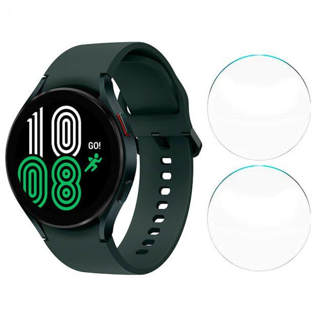 Захисне скло Watchbands для Samsung Galaxy Watch 4 44 мм 2 шт. Green (WB000444GREEN-2)