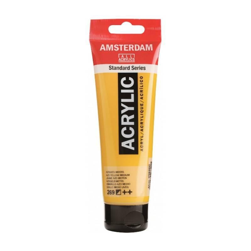 Акриловая краска Amsterdam Royal Talens 120 мл 269 AZO Желтый средний (Az1-8712079268015) Акриловая краска Amsterdam Royal Talens 120 мл 269 AZO Желтый средний (Az1-8712079268015)