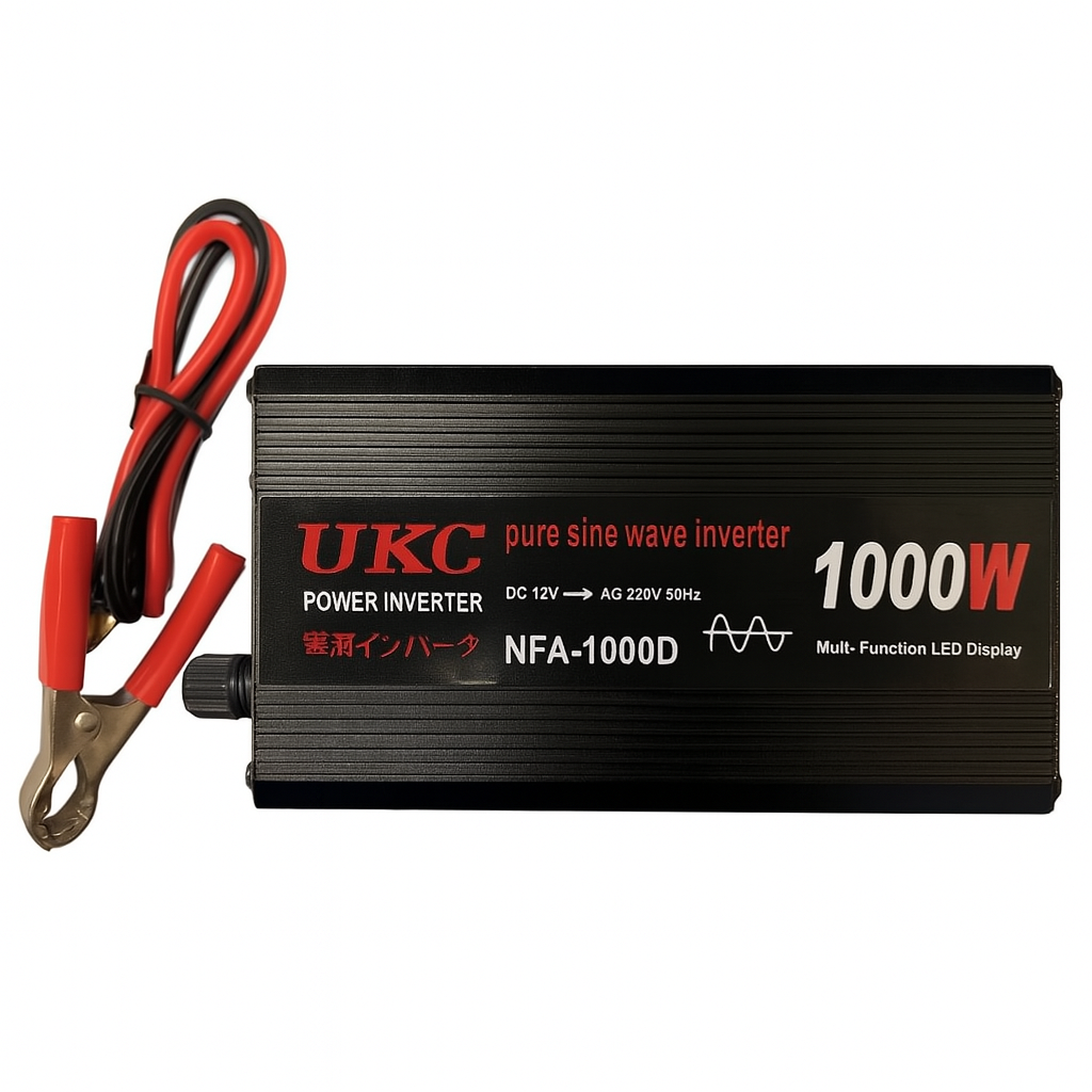 Перетворювач синусоїда UKC AC/DC 1000W 12V 220 V Black (607807) - фото 1 Перетворювач синусоїда UKC AC/DC 1000W 12V 220 V Black (607807) - фото 1