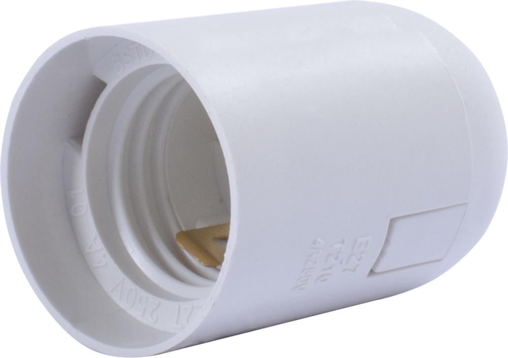 Патрон E.NEXT e.lamp socket.E27.pl.white Е27 пластик Белый (s9100017)