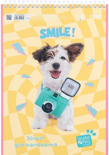 Альбом для рисования Kite Studio Pets 30 листов на спирали (SP24-243)