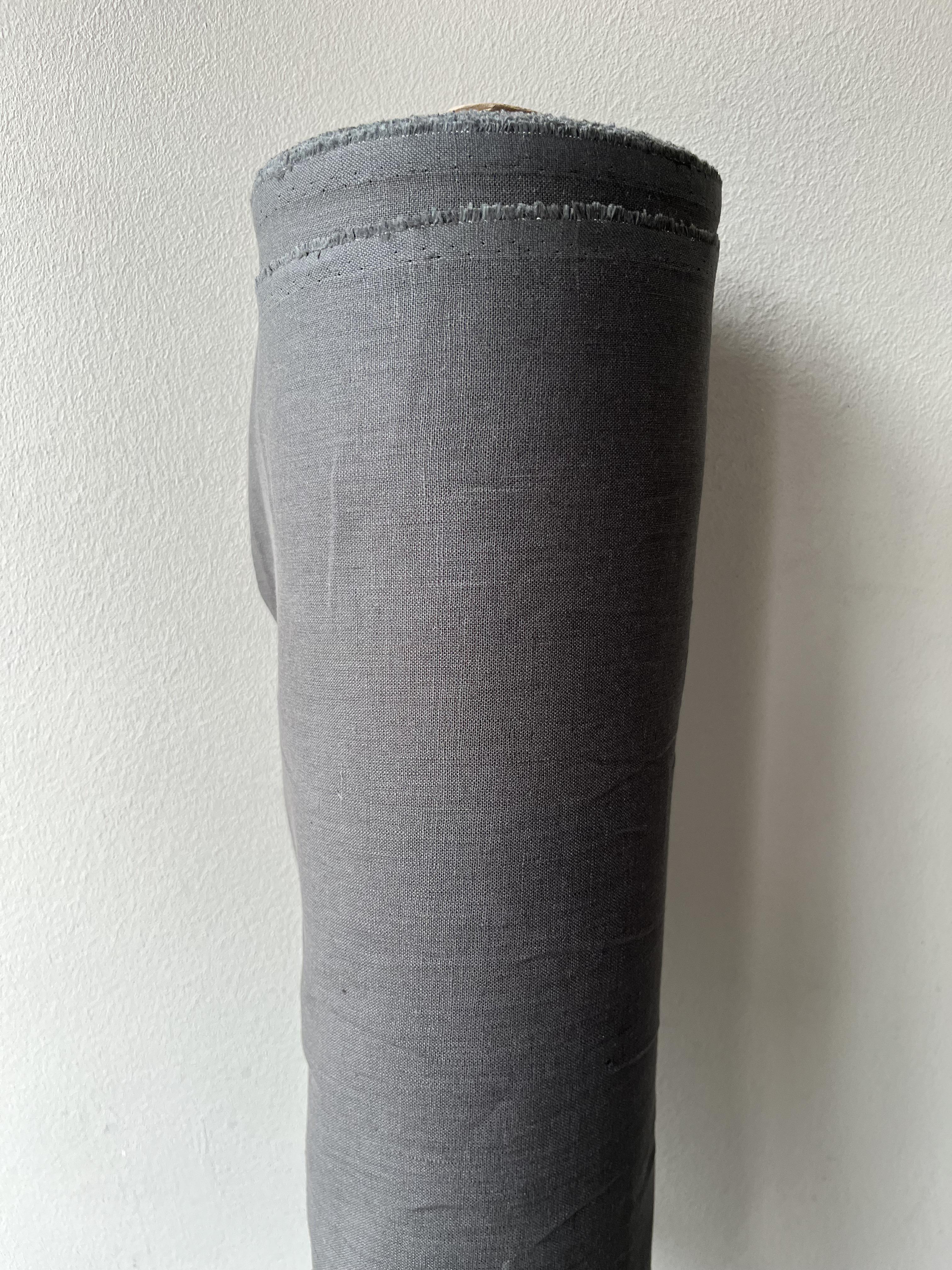 Ткань костюмная льняная Linen Plus 148 см 744 Графитовый - фото 3 Ткань костюмная льняная Linen Plus 148 см 744 Графитовый - фото 3