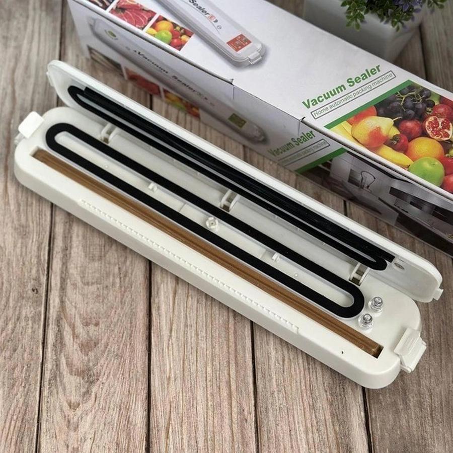 Вакуумный упаковщик еды домашний Vacuum Sealer-E и 5 пакетов 16x25 см (27882718) - фото 7 Вакуумный упаковщик еды домашний Vacuum Sealer-E и 5 пакетов 16x25 см (27882718) - фото 7