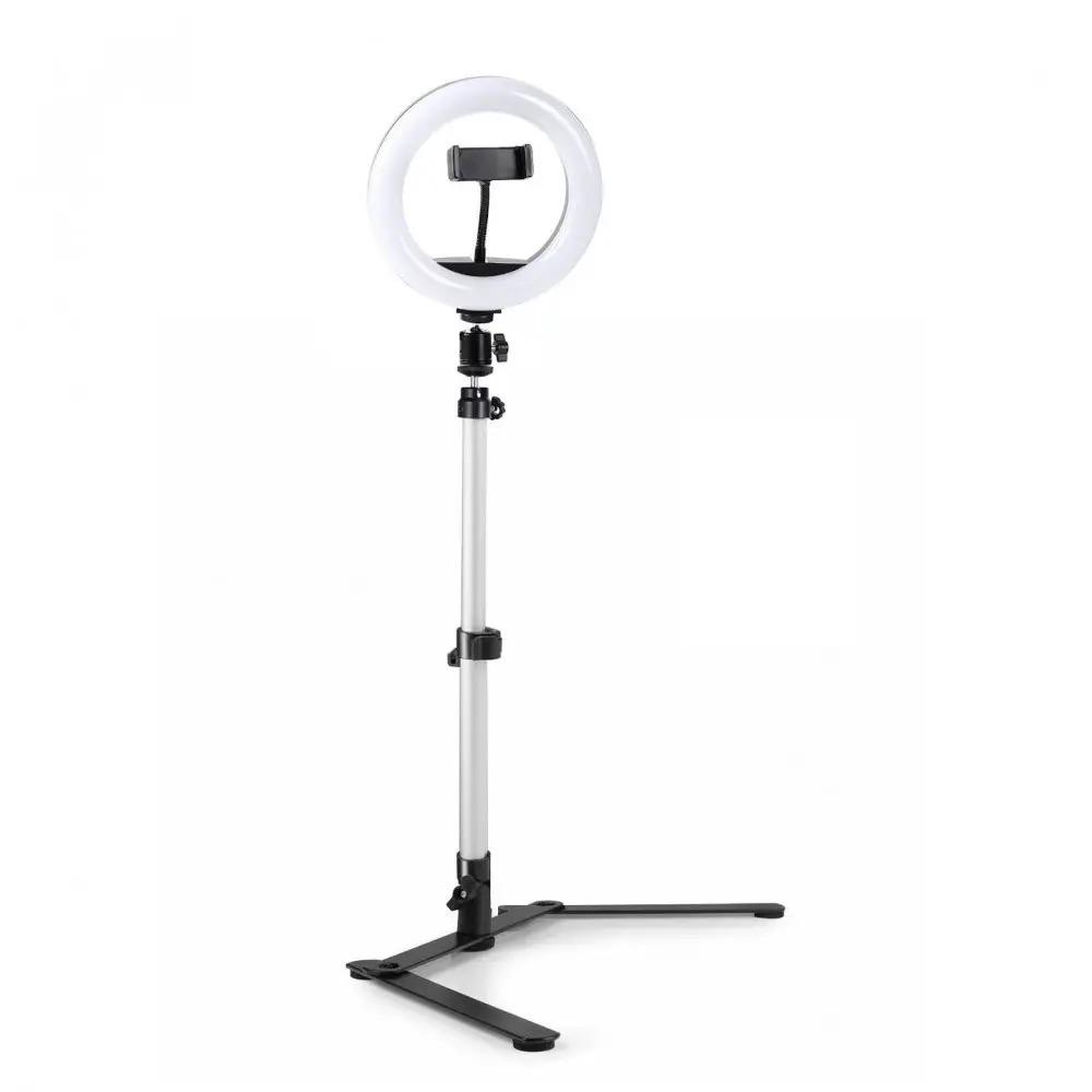 Кольцевая лампа 26 см на штативе для предметной фото и видео съемки (4646) - фото 2 Кольцевая лампа 26 см на штативе для предметной фото и видео съемки (4646) - фото 2