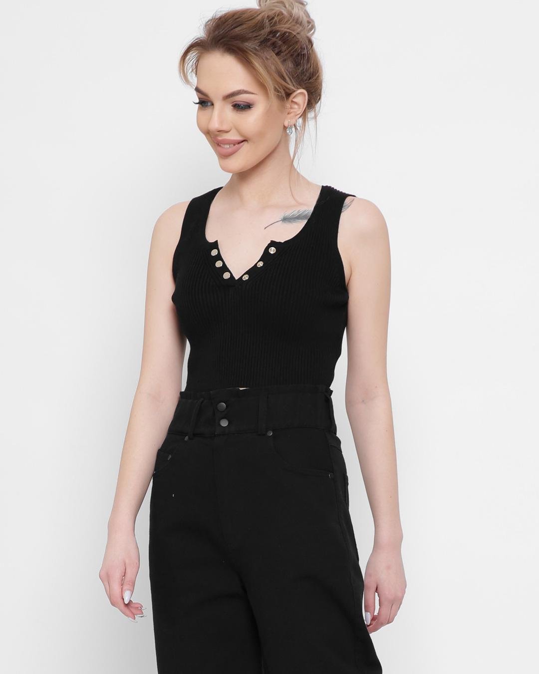 Топ женский Carica-6621-8 XS-M Черный (2000002408673) - фото 2