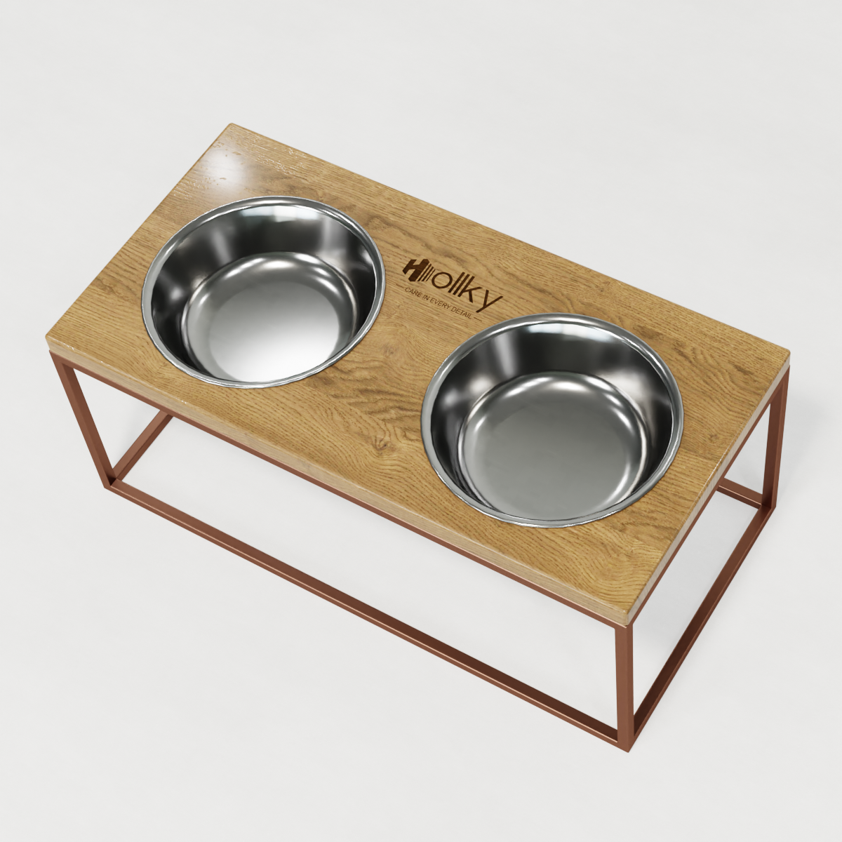 Миски на подставке для больших собак Hollky Base XL20 2х1,8 л (BXL20-522620-GLNT) - фото 6 Миски на подставке для больших собак Hollky Base XL20 2х1,8 л (BXL20-522620-GLNT) - фото 6