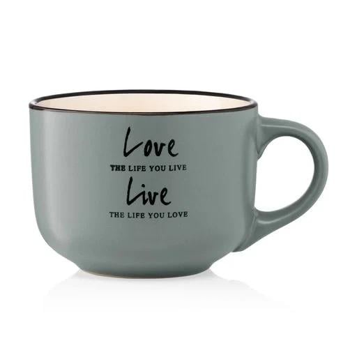 Чашка керамическая Ardesto Way of life AR3478BL 550 мл 1 шт. (1758979213)