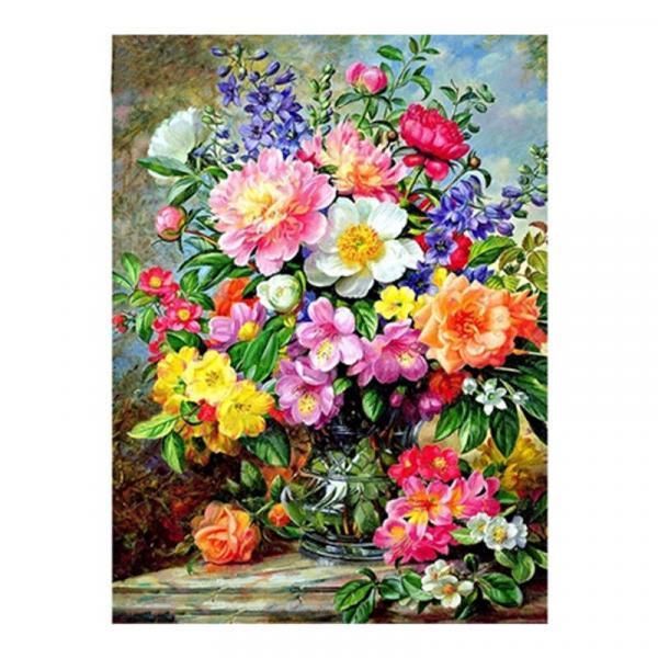 Алмазна мозаїка TK Group Яскравий букет 40х30 см з рамкою в коробці (GB73524-mt)