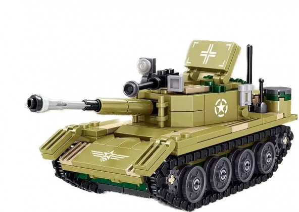 Конструктор Zhe Gao военный танк Type 85 китайский боевой 302 детали (QL 2138)