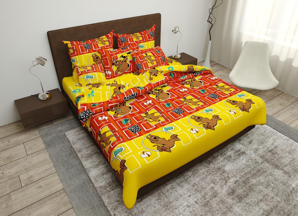 Комплект постельного белья Family подростковый СкубиДу бязь голд 9981769 (DR013109)