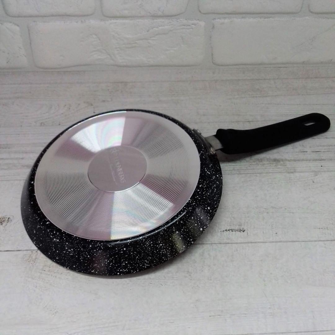 Сковорідка для млинців Edenberg з антипригарним мармуровим покриттям 24 см (EB-3386) - фото 3 Сковорідка для млинців Edenberg з антипригарним мармуровим покриттям 24 см (EB-3386) - фото 3