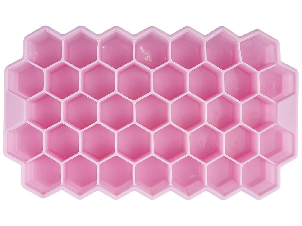 Форма для льда Stenson силиконовая 20х2,3х12см Розовый (MMS-MH-3017)