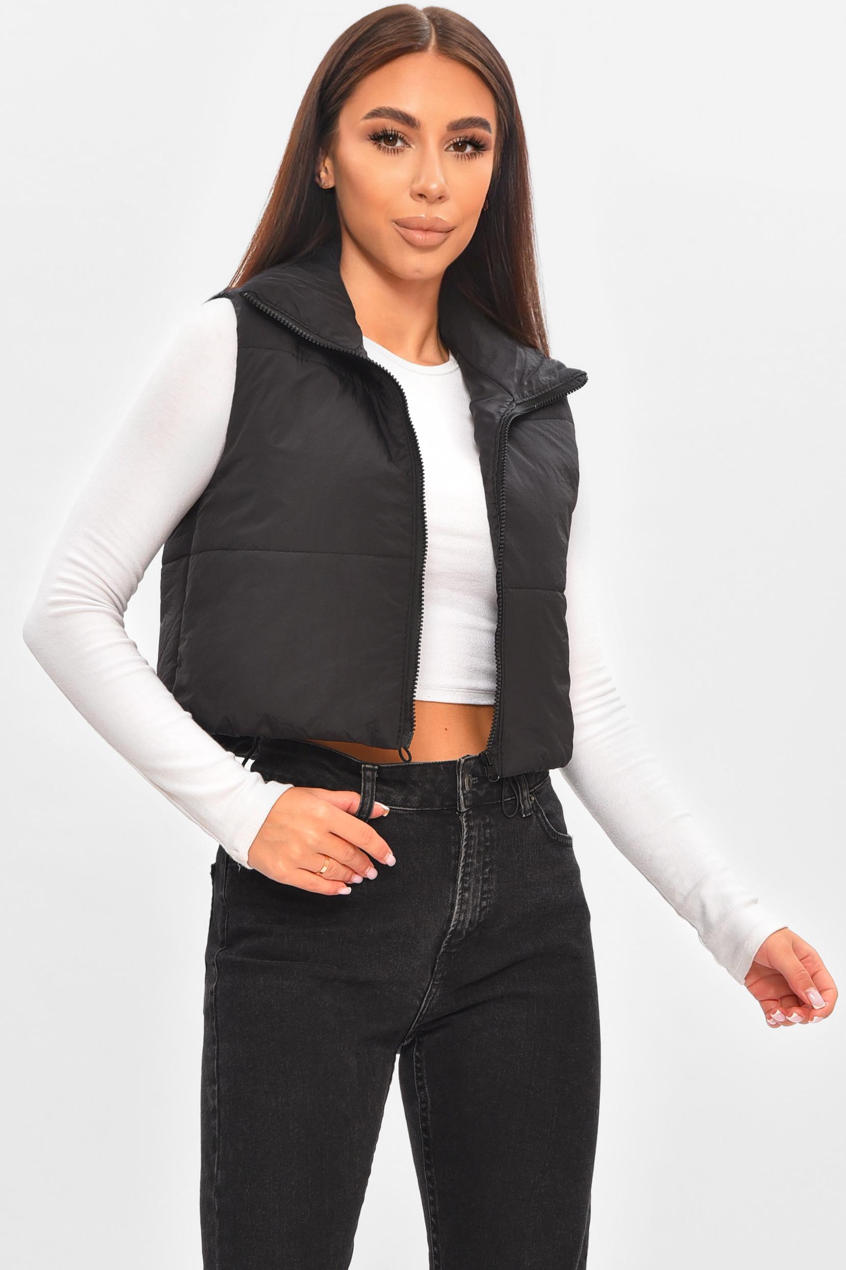 Жилетка женская демисезонная 205688 Черный