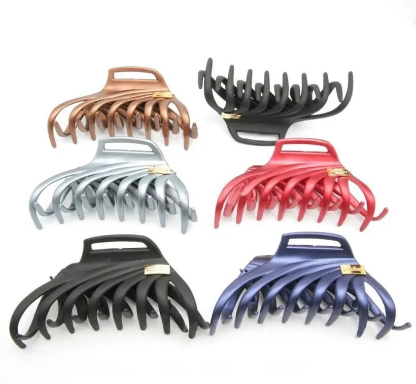 Набор шпилек-крабиков для волос FasRion Fashion средняя каучуковая Разноцветный (2899700762)