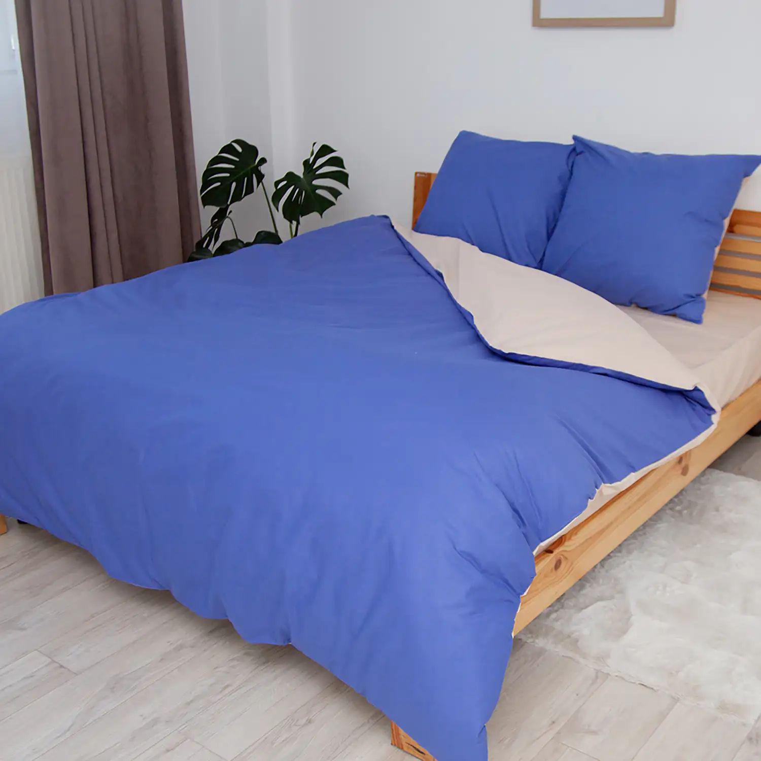 Комплект постельного белья гипоаллергенный ТЭП Благородный сапфир 115 г/кв. м евро с наволочками 70x70 см Синий (12740200215)