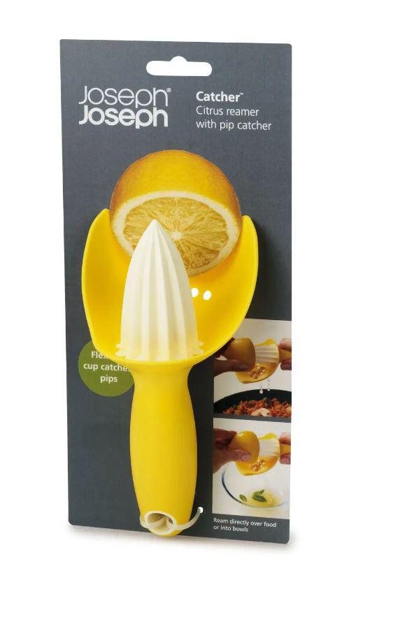 Ручний соковитискач для цитрусових Joseph Joseph Catcher 16,6х6,8х8,7 см Жовтий (20028) - фото 4