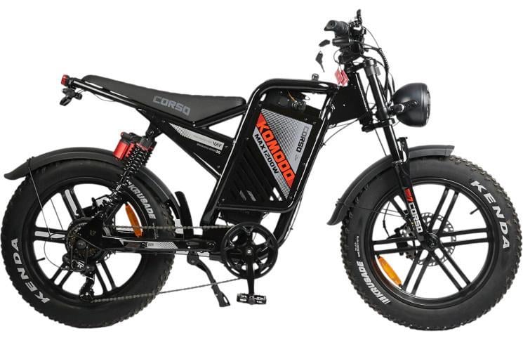 Электрофетбайк Corso Komodo MAX 20" 1200W 60V 21Ah Черный