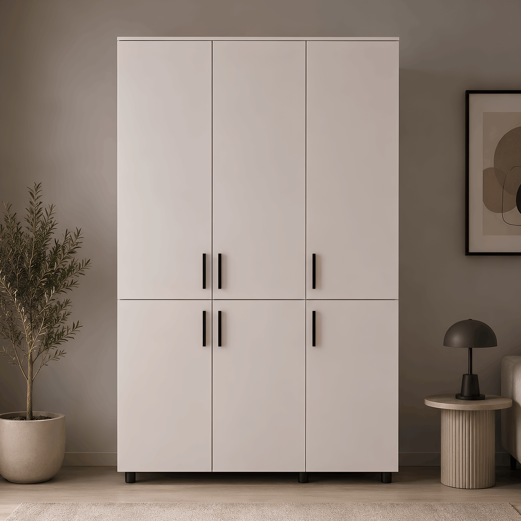 Шкаф для одежды Doros Торн 3 ДСП полки 135х51,6х200 см Кашемир (DRS-012058)