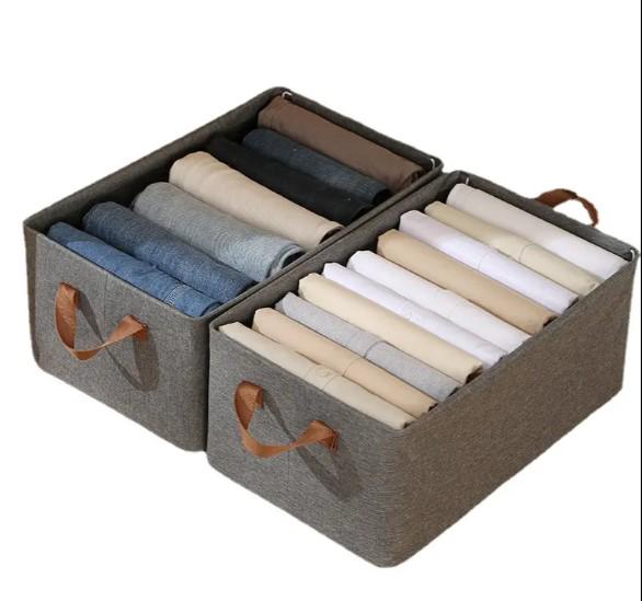 Органайзери-короби для зберігання білизни речей/іграшок 3 шт. 47х28х20 см Сірий - фото 6 Органайзери-короби для зберігання білизни речей/іграшок 3 шт. 47х28х20 см Сірий - фото 6