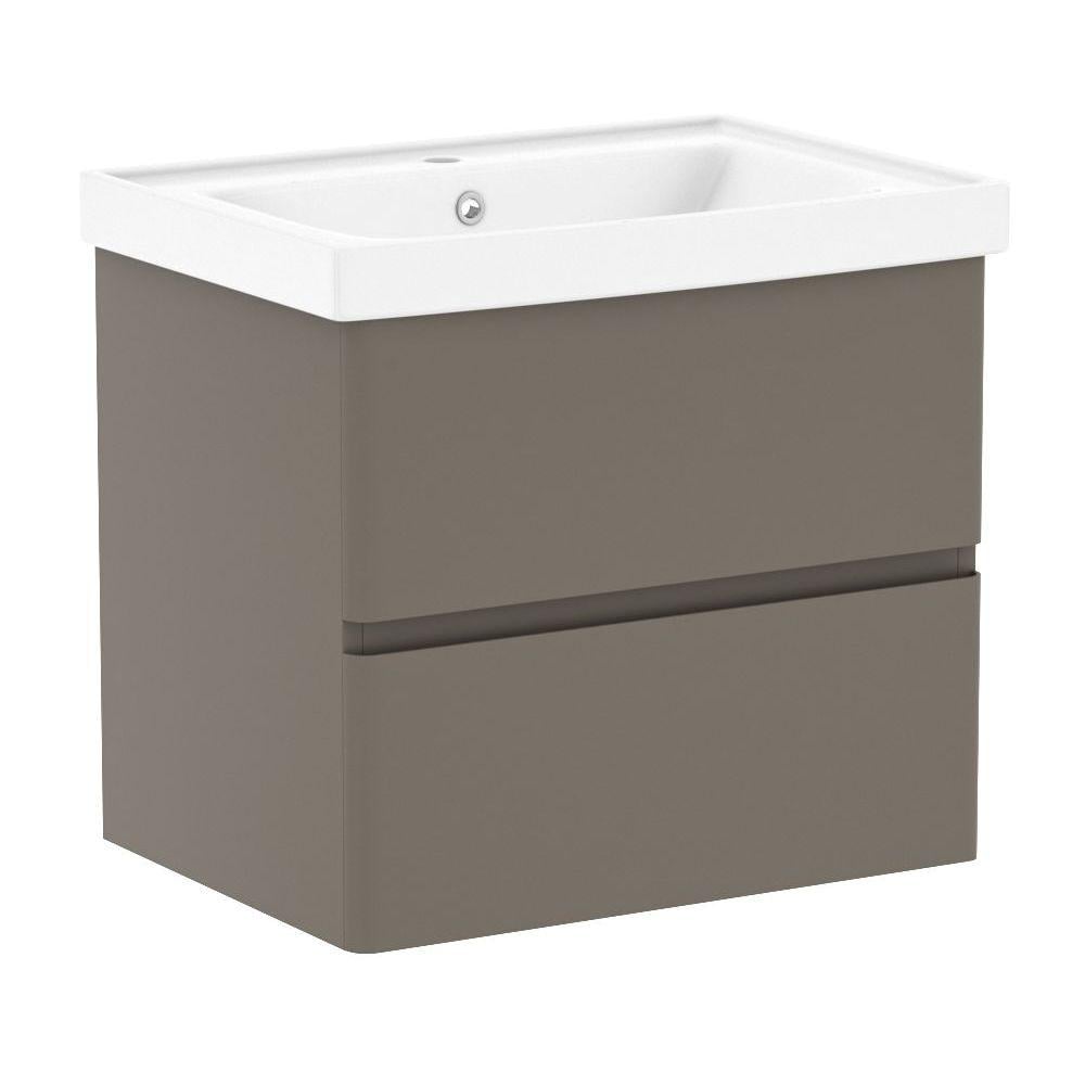 Тумба с умывальником подвесная VOLLE OLIVA 15-45-61C 65,5x66x45 см Коричневый (157834)