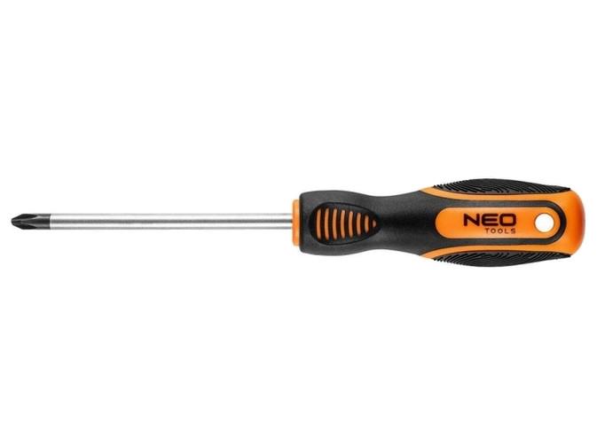 Отвертка крестовая Neo Tools 04-180 Phillips PH2 x 100 мм CrMo/PH (10970952)
