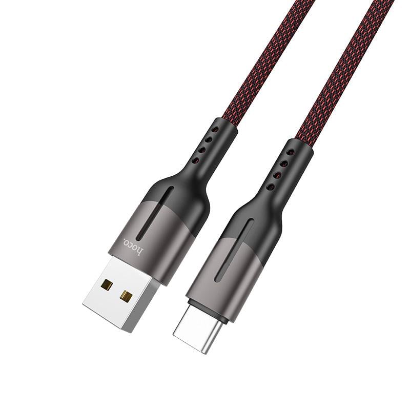 Кабель Hoco U68 Type-C 5A Gusto flash charging data cable Black