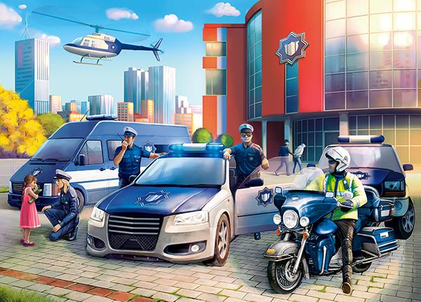 Пазл Полиция 120 элементов (B-13562-CS)