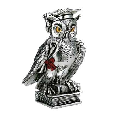 Статуетка сова на книгах Valenti R17015 13 см