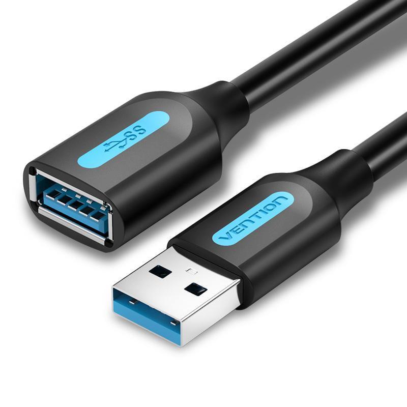 Кабель Vention USB 3.0 5 Гбіт/с USB-A папа на USB-A мама 1 м Чорний (CBHBF) - фото 17 Кабель Vention USB 3.0 5 Гбіт/с USB-A папа на USB-A мама 1 м Чорний (CBHBF) - фото 17