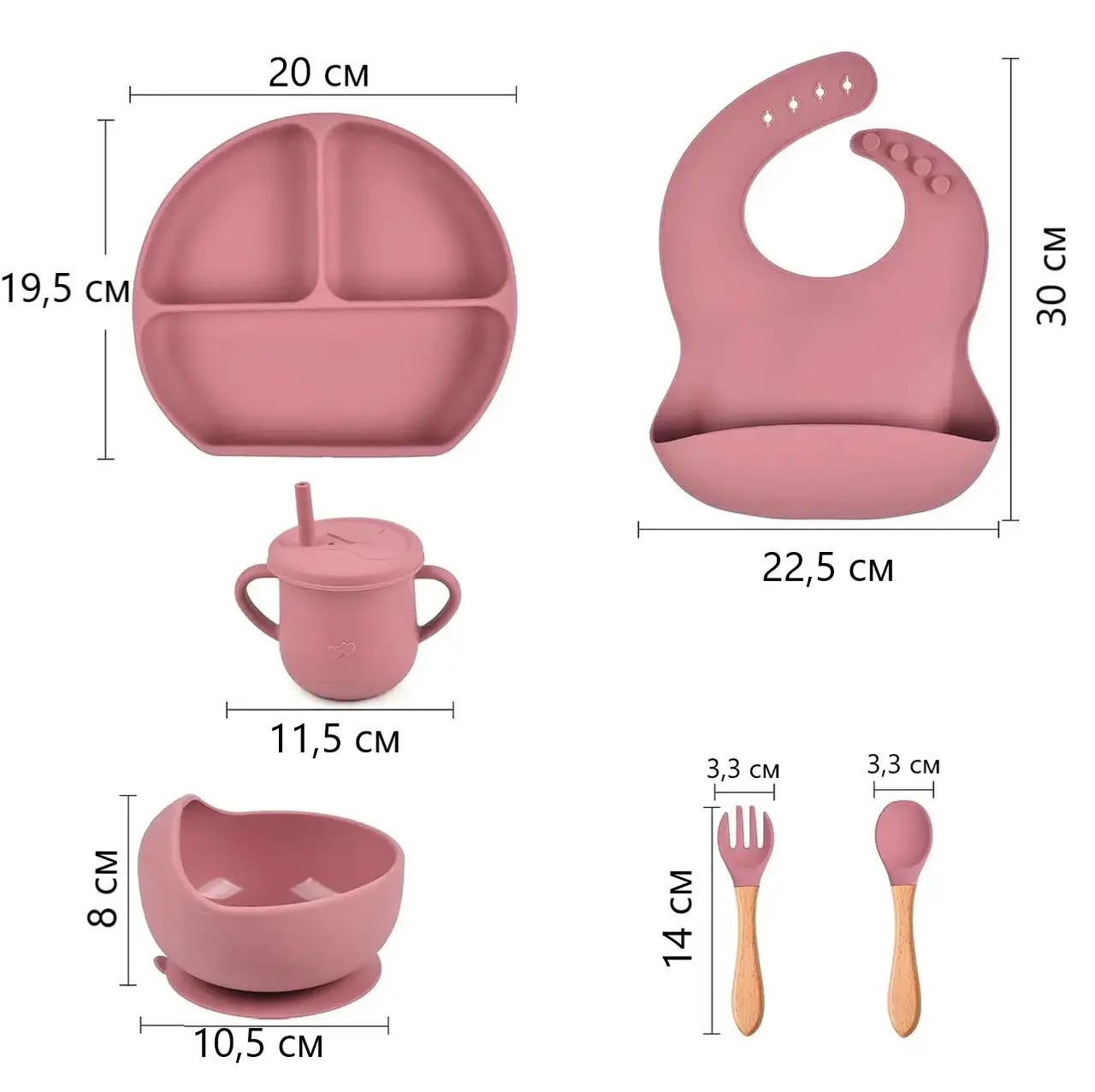 Набор силиконовый для кормления детей 7 пр. - фото 2 Набор силиконовый для кормления детей 7 пр. - фото 2